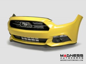Ford Mustang AC Front Chin Splitter by Anderson Composties - Carbon Fiber